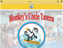 Tablet Screenshot of monkeysuncletavern.com